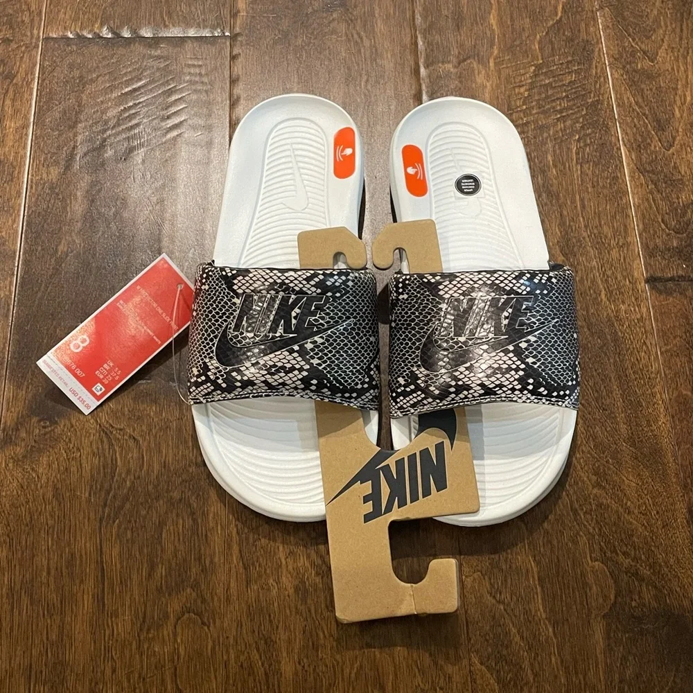 Women's Nike Victori One "Snakeskin" Print Slides, NWT - Picture 7 of 9